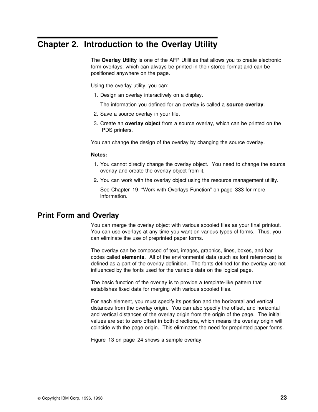 IBM AS/400 manual Print Form and Overlay, Utility is, Object 