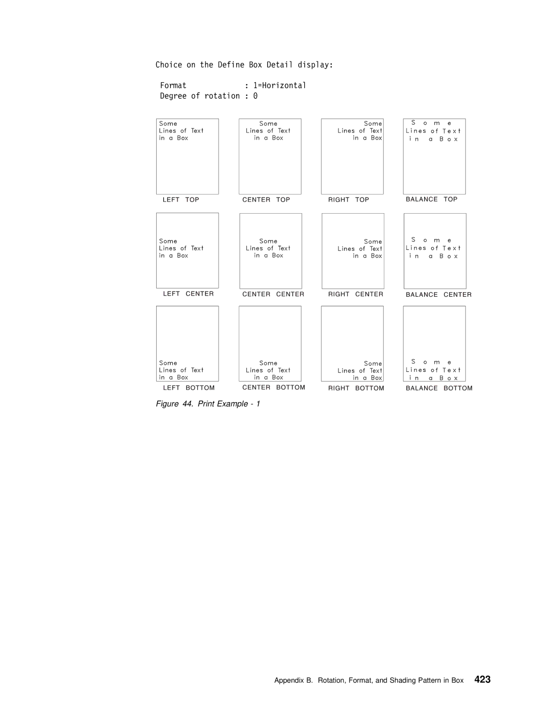 IBM AS/400 manual Print Example 