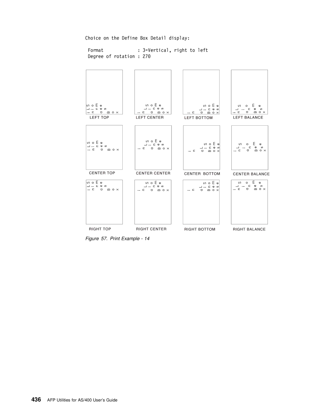 IBM AS/400 manual Print Example 