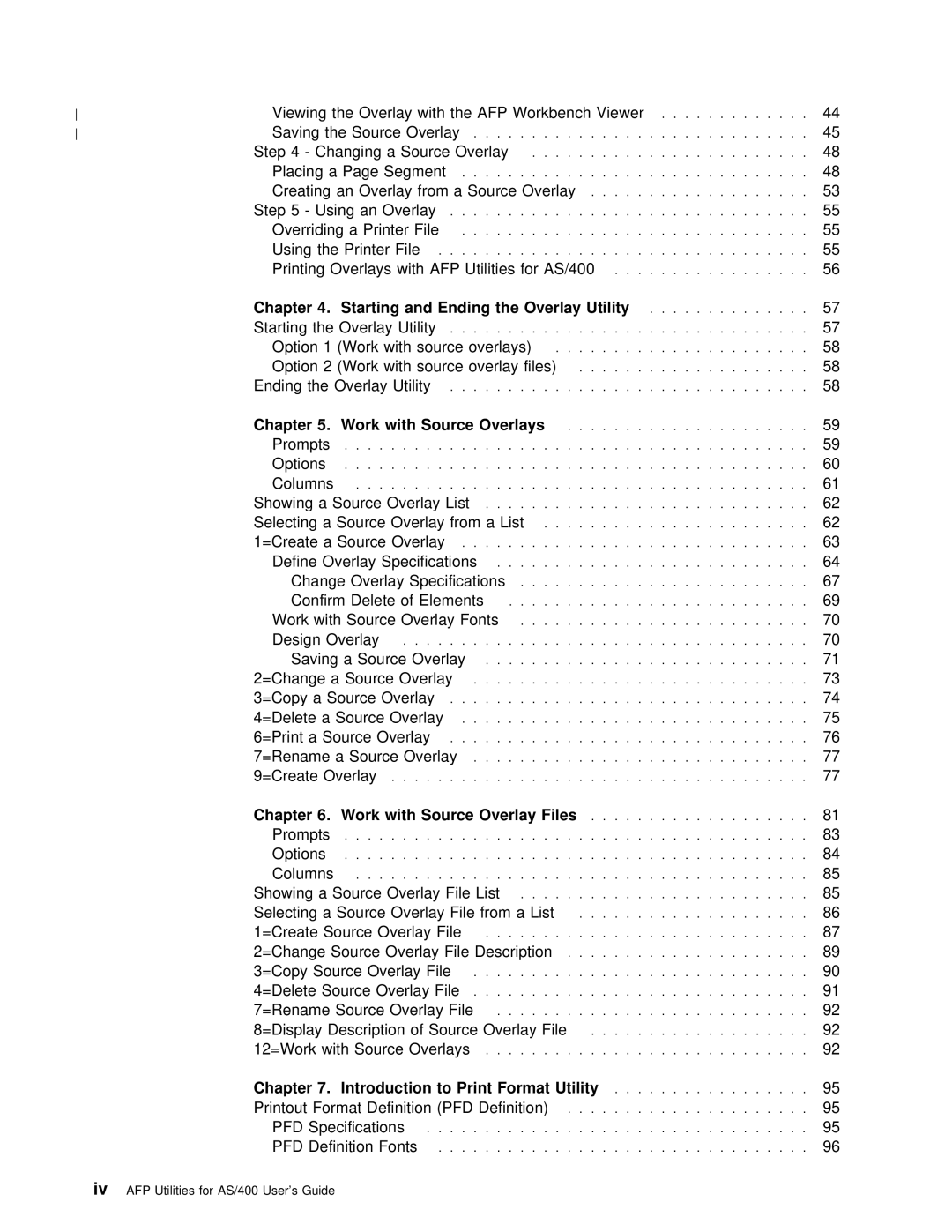 IBM AS/400 manual Utility, With, Pfd 