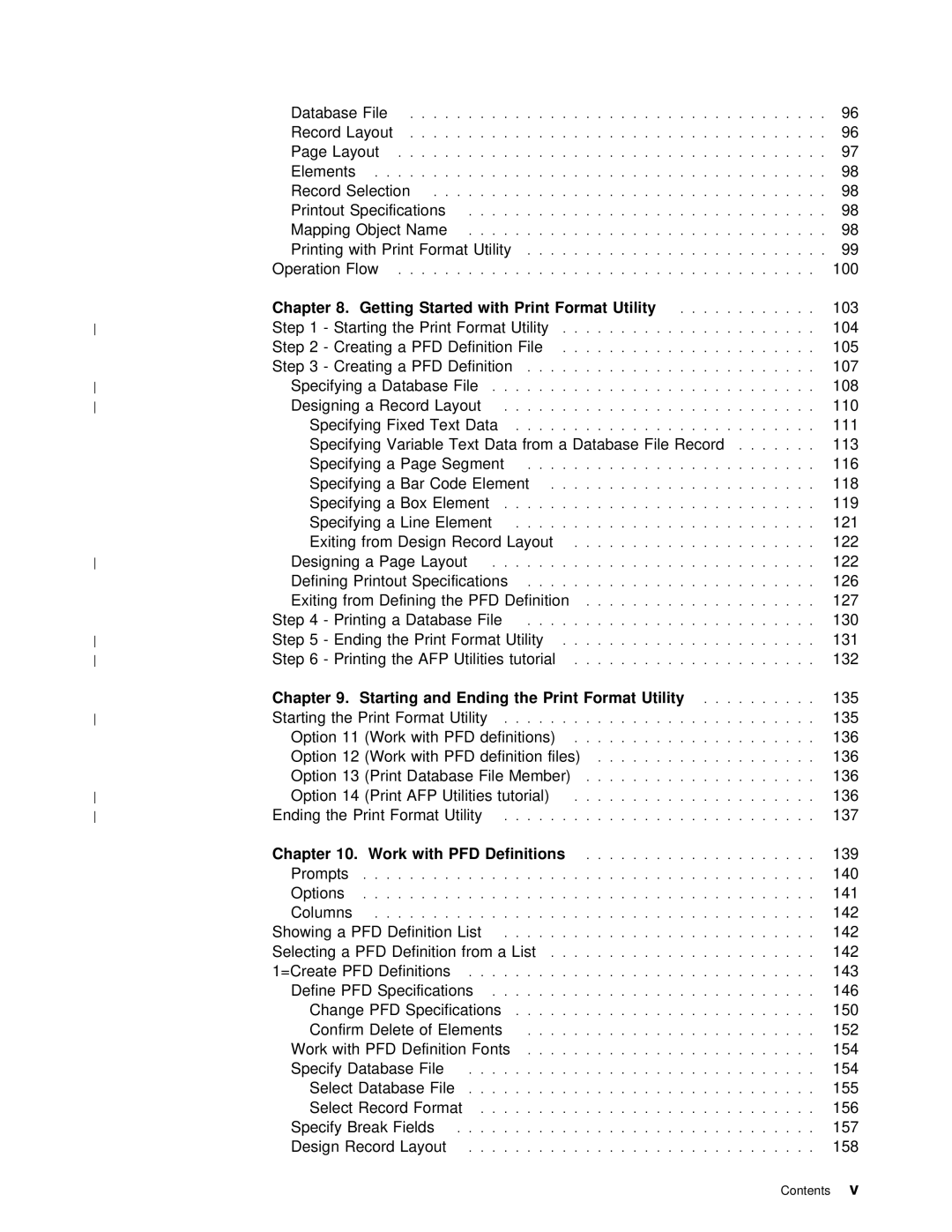 IBM AS/400 manual Print Format Utility, Definitions 