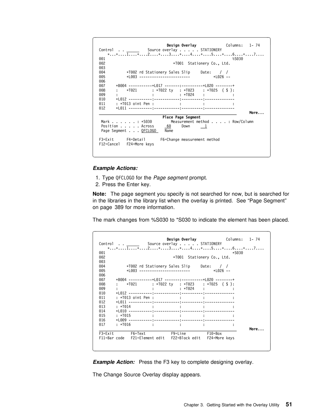 IBM AS/400 manual Getting Started with the Overlay51 Utility 