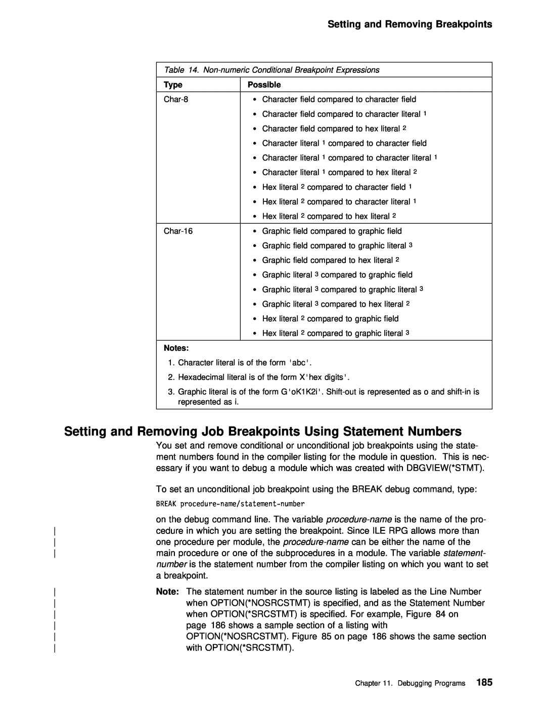IBM AS/400 manual Setting and Removing Job, Using, Statement 