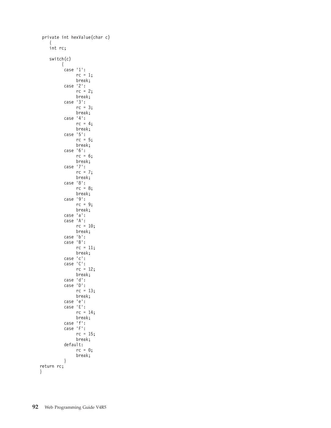 IBM AS/400E manual Web Programming Guide V4R5 