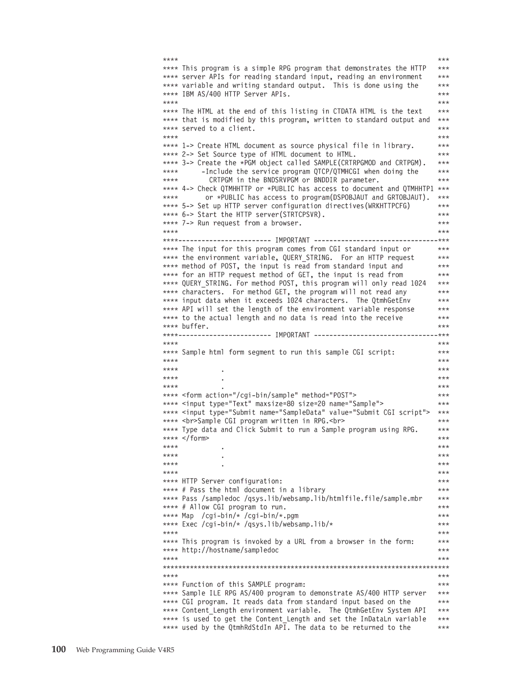 IBM AS/400E manual Create the *PGM object called Samplecrtrpgmod and Crtpgm 