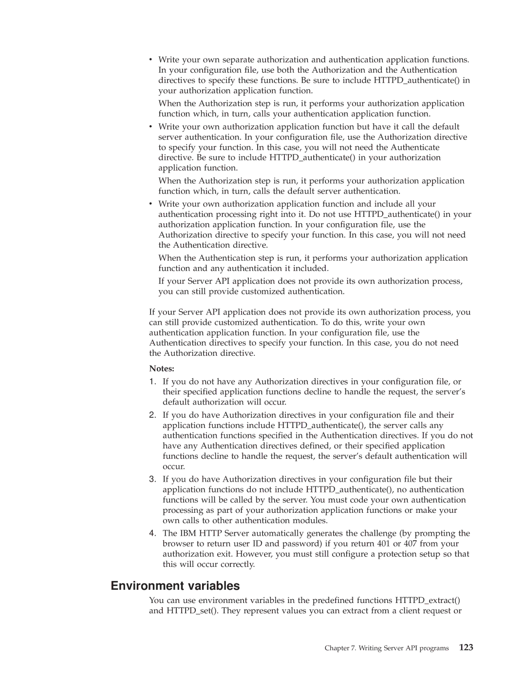 IBM AS/400E manual Environment variables 