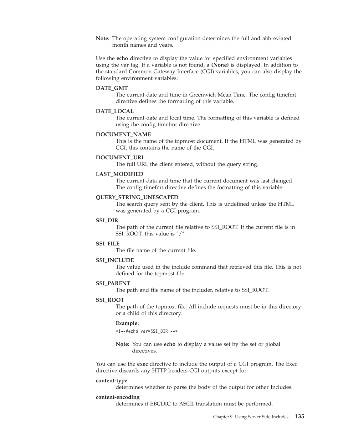 IBM AS/400E manual Dategmt, Datelocal, Content-type, Content-encoding 