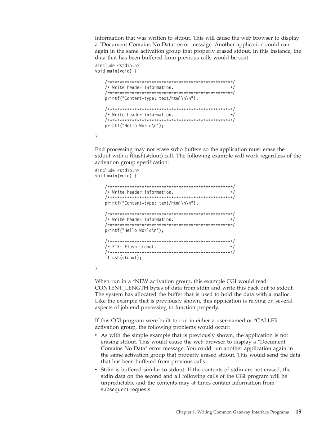 IBM AS/400E manual Writing Common Gateway Interface Programs 