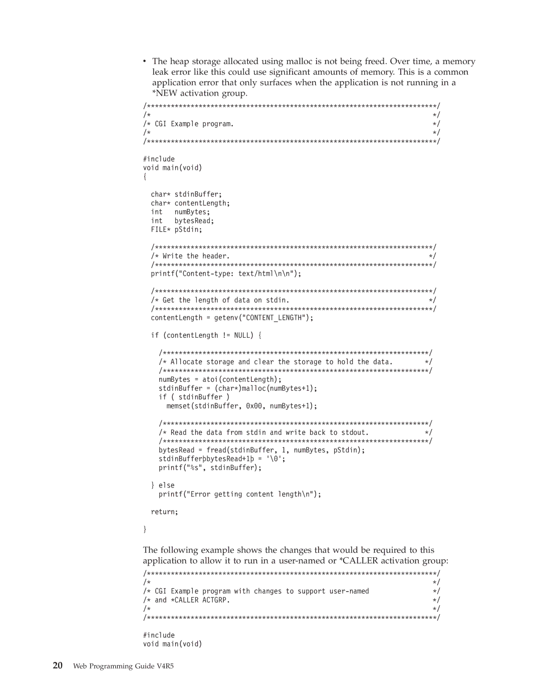 IBM AS/400E manual Web Programming Guide V4R5 