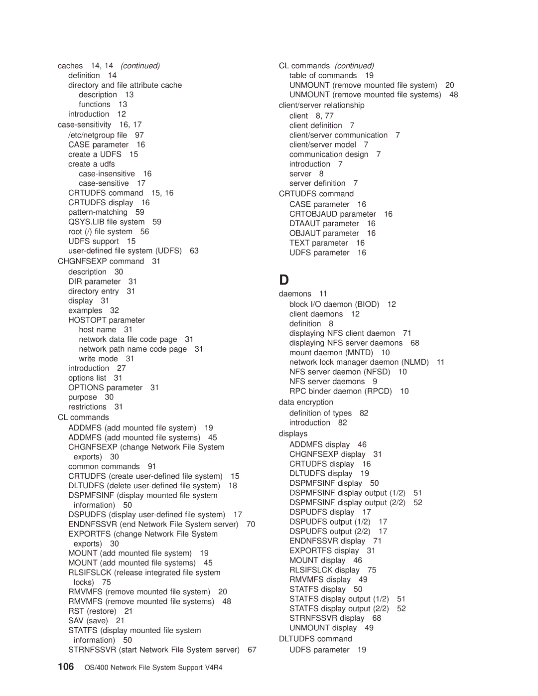 IBM AS/400E manual Caches 14 Denition Directory and le attribute cache 