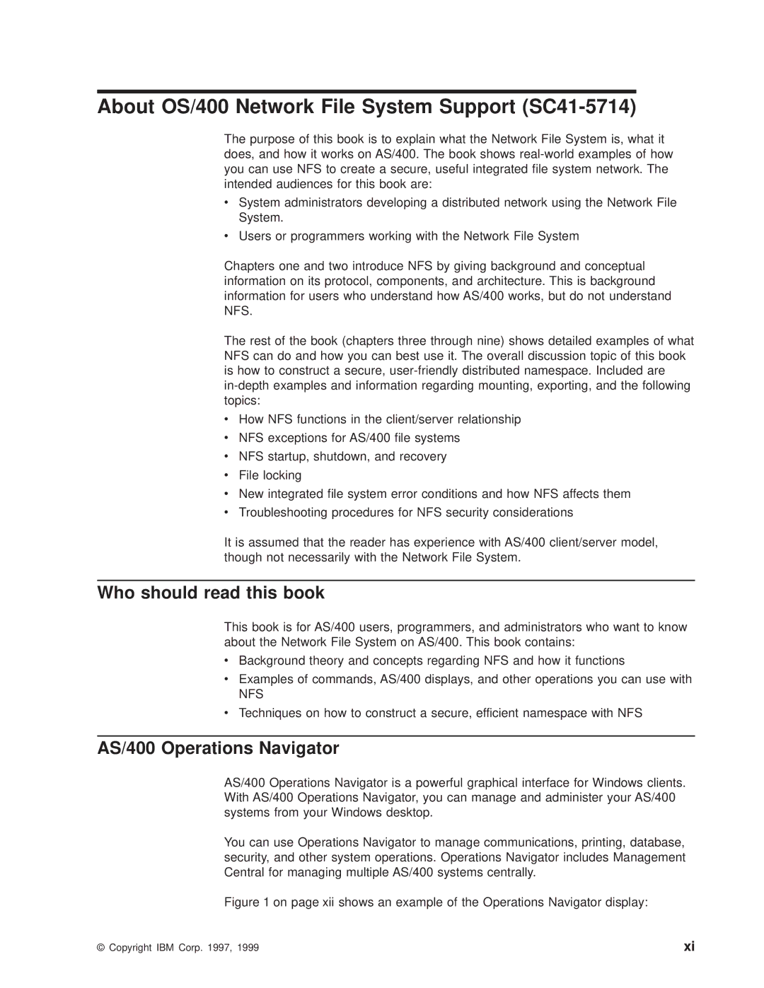 IBM AS/400E About OS/400 Network File System Support SC41-5714, Who should read this book, AS/400 Operations Navigator 