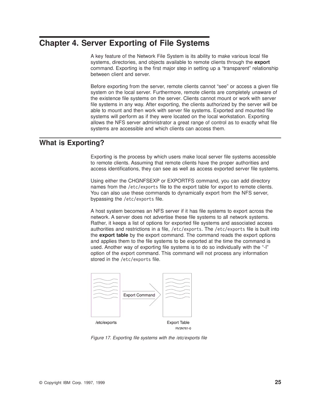 IBM AS/400E manual Server Exporting of File Systems, What is Exporting? 