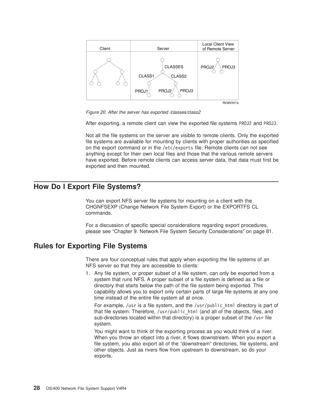 IBM AS/400E manual How Do I Export File Systems?, Rules for Exporting File Systems 