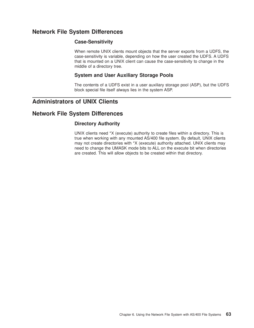 IBM AS/400E manual System and User Auxiliary Storage Pools, Directory Authority 