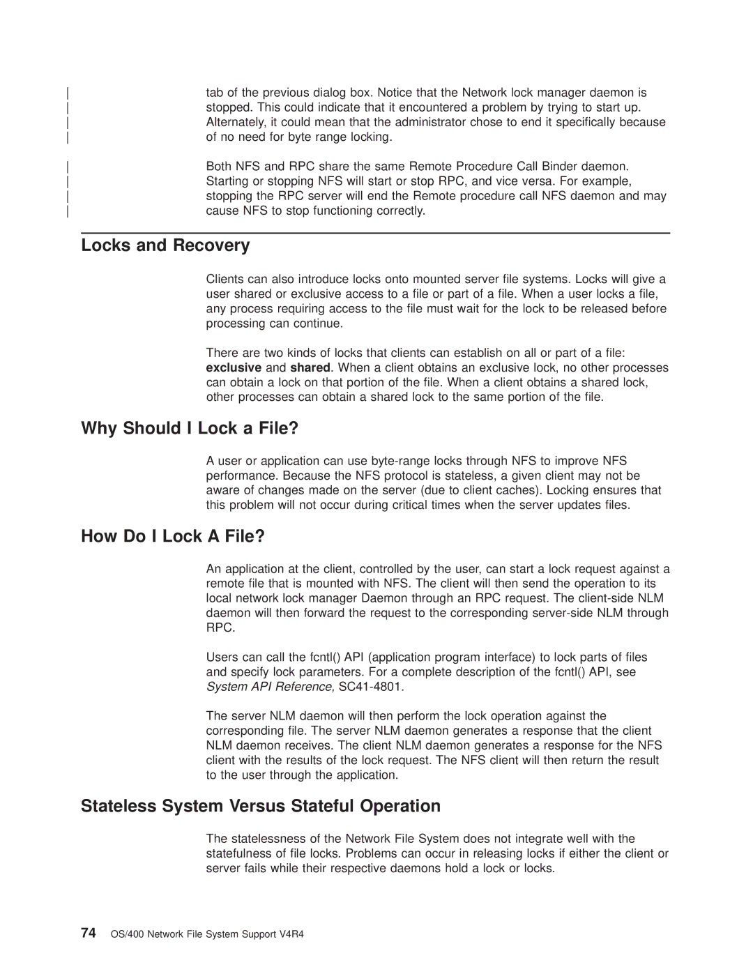 IBM AS/400E manual Locks and Recovery, Why Should I Lock a File?, How Do I Lock a File? 