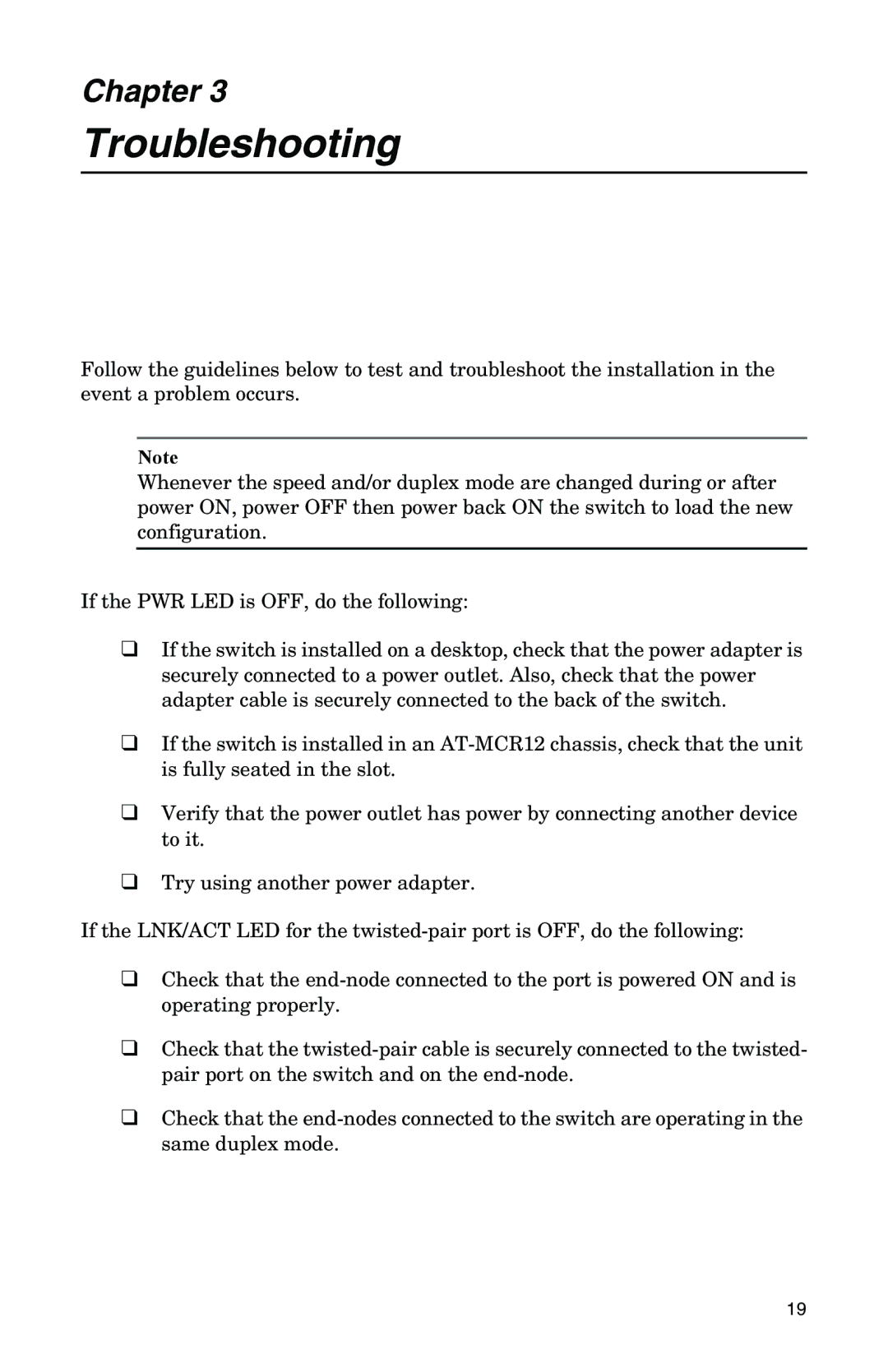 IBM AT-FS201, AT-FS202SC/FS2, AT-FS202SC/FS4, AT-FS202SC/FS1, AT-FS202SC/FS3 manual Troubleshooting 