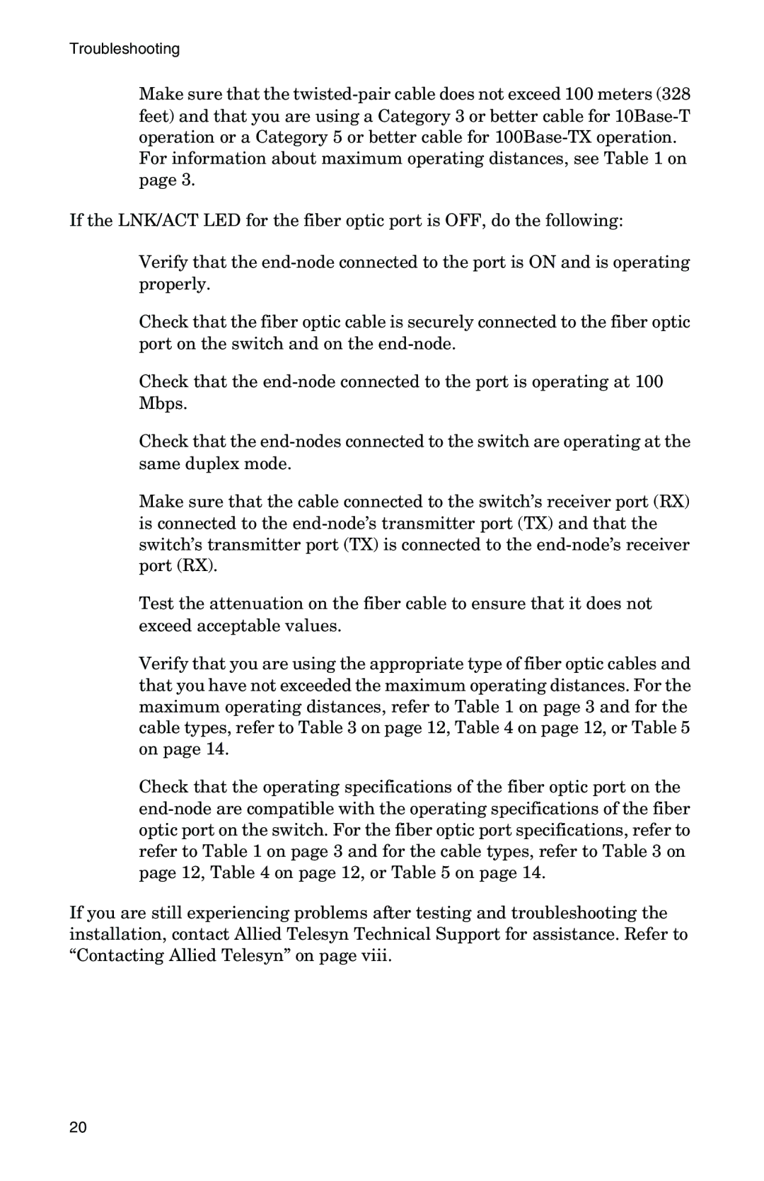 IBM AT-FS202SC/FS3, AT-FS202SC/FS2, AT-FS202SC/FS4, AT-FS202SC/FS1, AT-FS201 manual Troubleshooting 