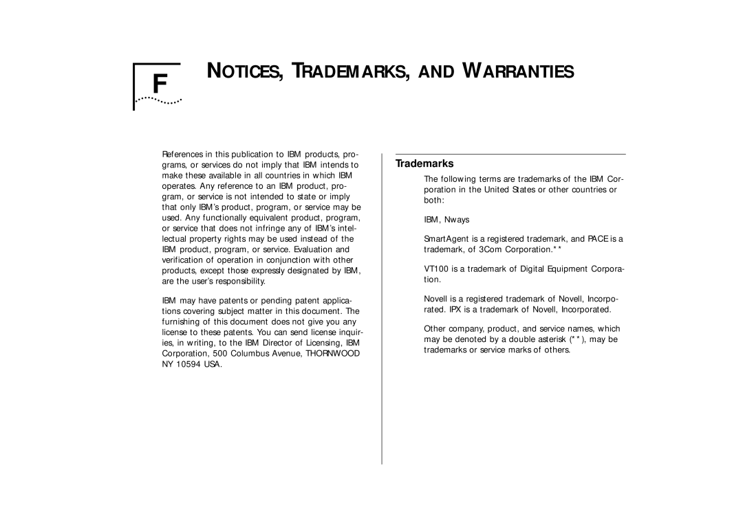 IBM ATM OC-3c manual Trademarks 