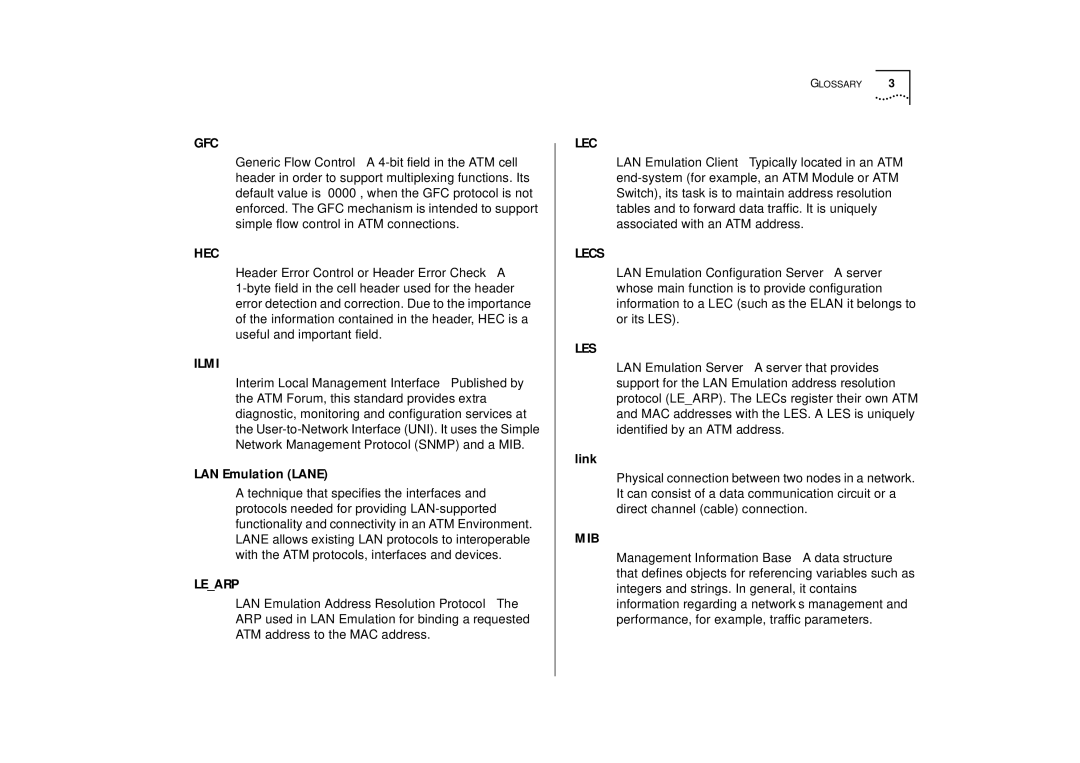 IBM ATM OC-3c manual LAN Emulation Lane, Link 