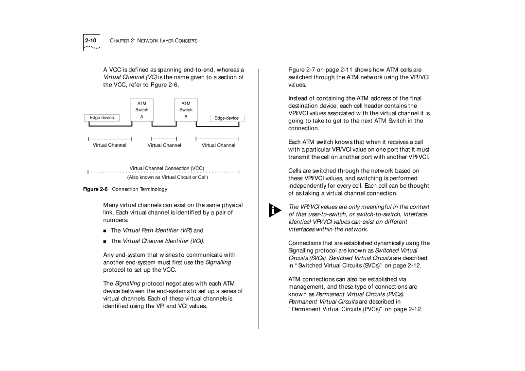 IBM ATM OC-3c manual Virtual Path Identifier VPI Virtual Channel Identifier VCI 