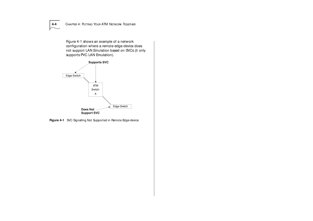 IBM ATM OC-3c manual 1SVC Signalling Not Supported in Remote Edge-device 