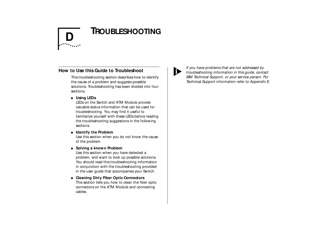 IBM ATM OC-3c manual Troubleshooting, How to Use this Guide to Troubleshoot 