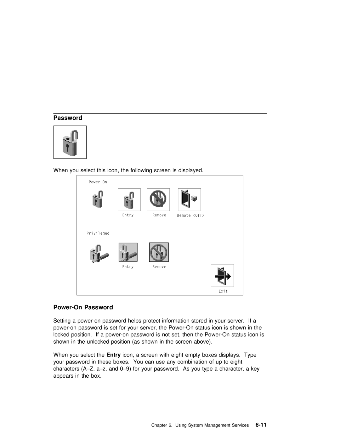 IBM B50 manual Power-On Password 