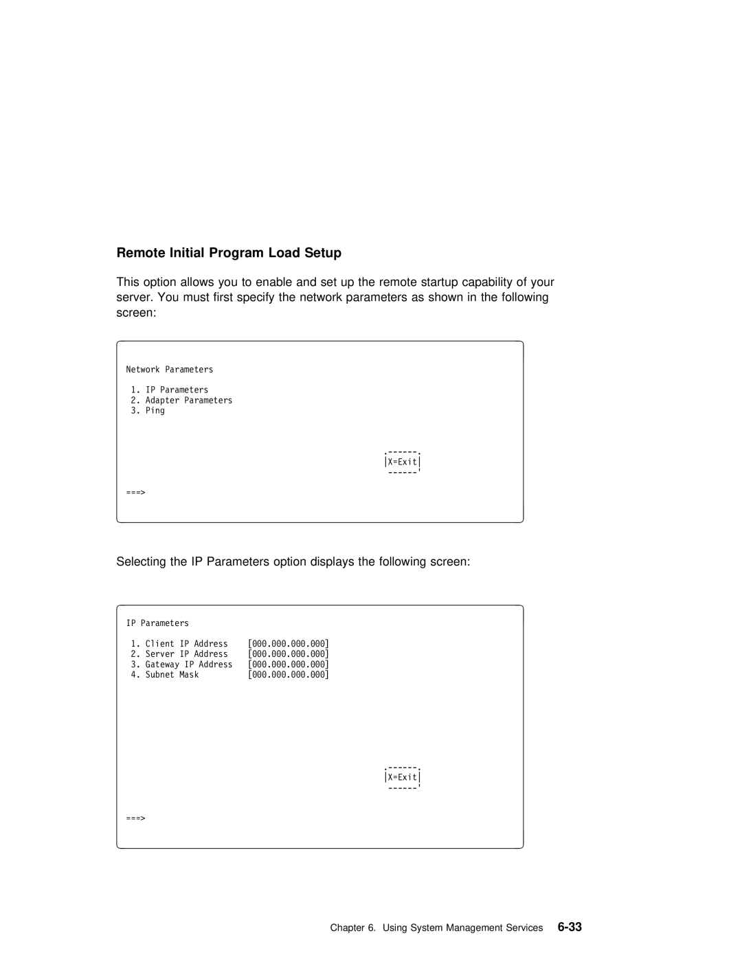 IBM B50 manual Remote Initial Program Load Setup 