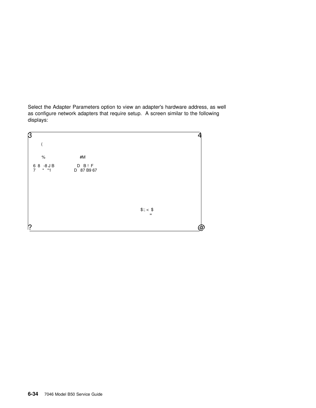 IBM B50 manual Adapter Parameters Device 