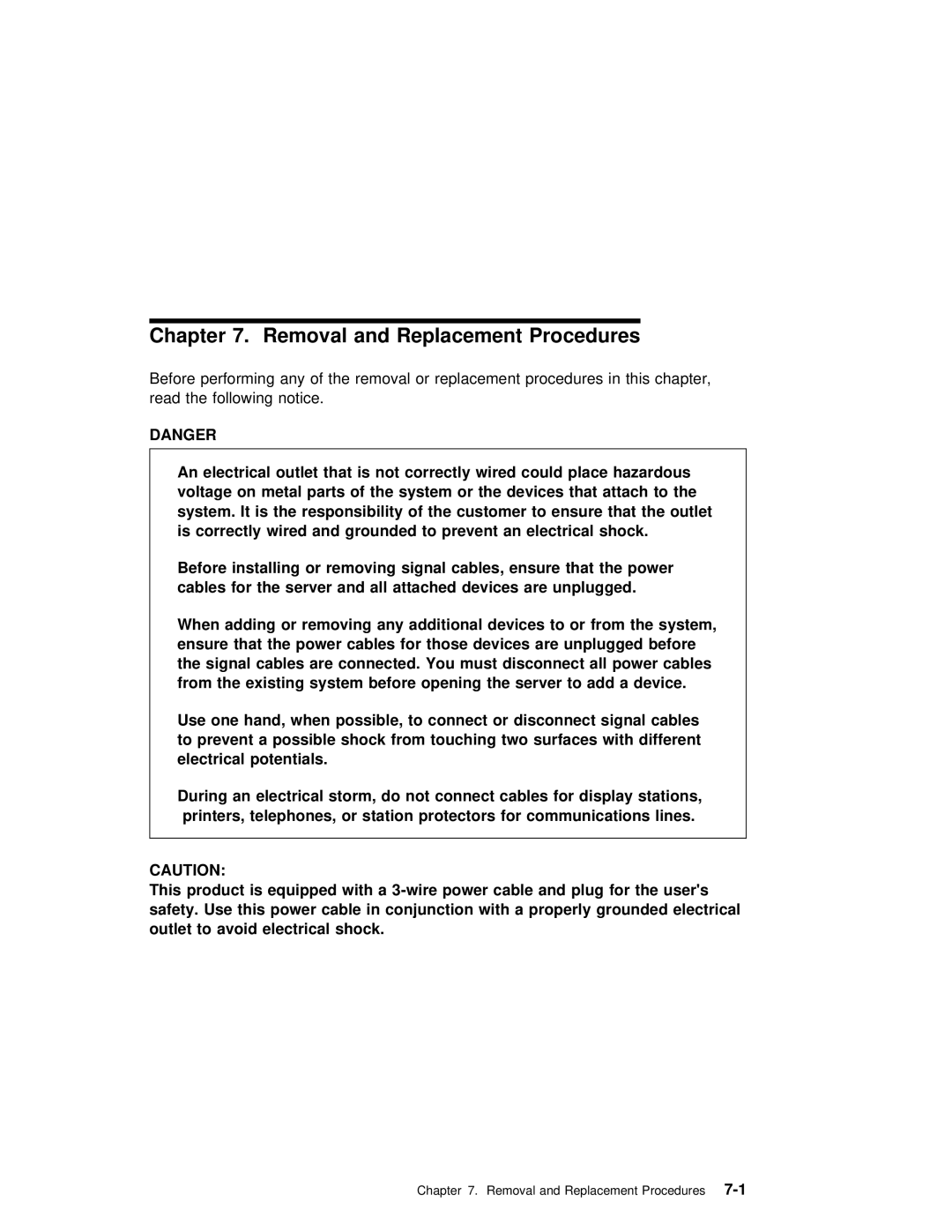 IBM B50 manual Removal and Replacement Procedures 