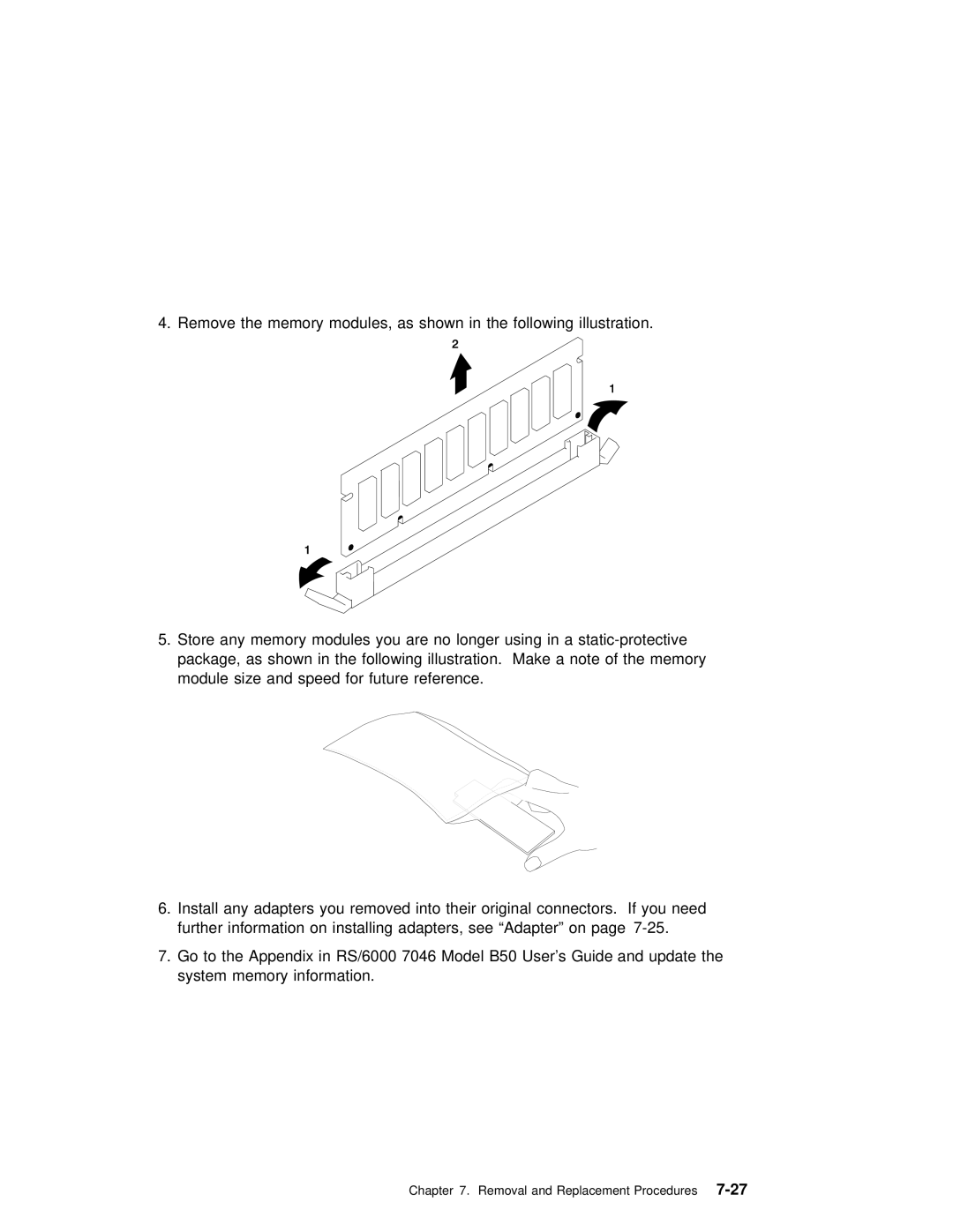 IBM B50 manual Removal and Replacement Procedures 