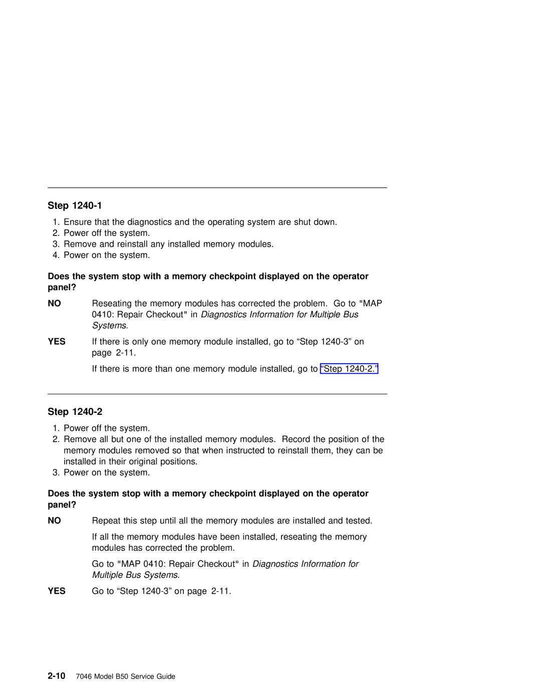 IBM B50 manual Yes 