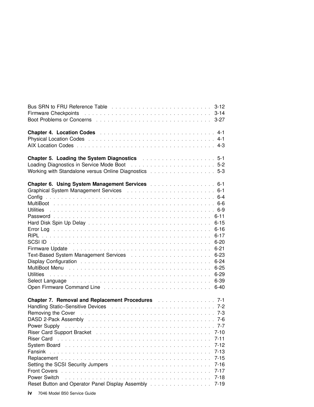 IBM B50 manual Chapter, Scsi ID 