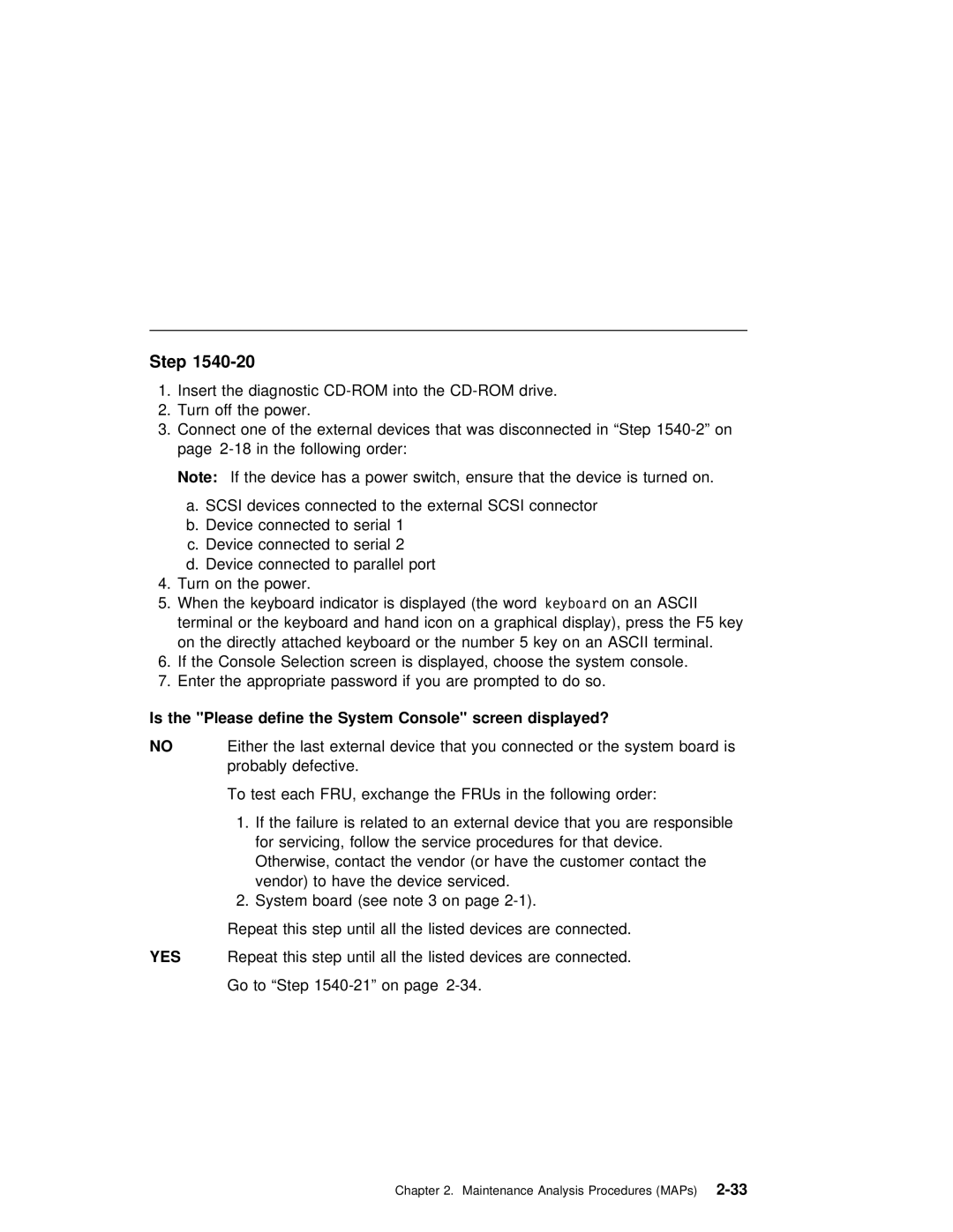 IBM B50 manual Go to -21 on 