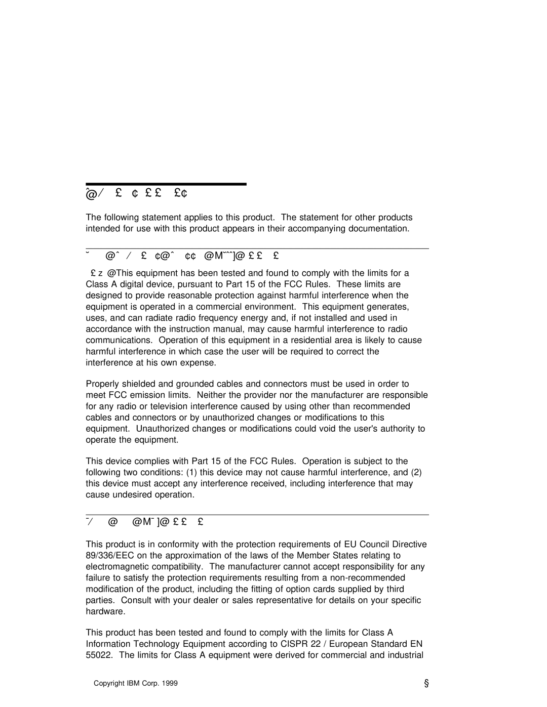 IBM B50 manual Communications Statements, Commission FCC Statement, European Union EU Statement 