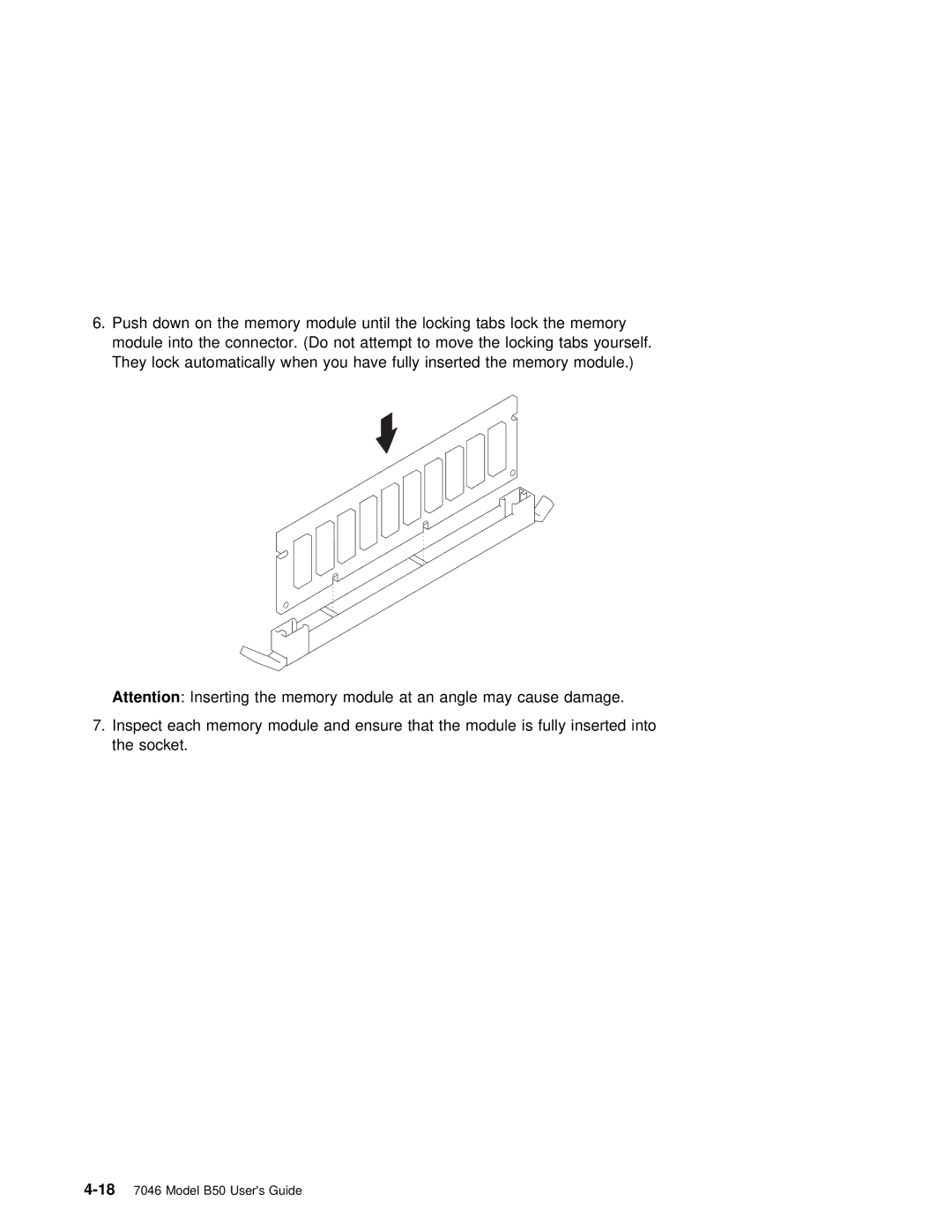 IBM B50 manual Down 