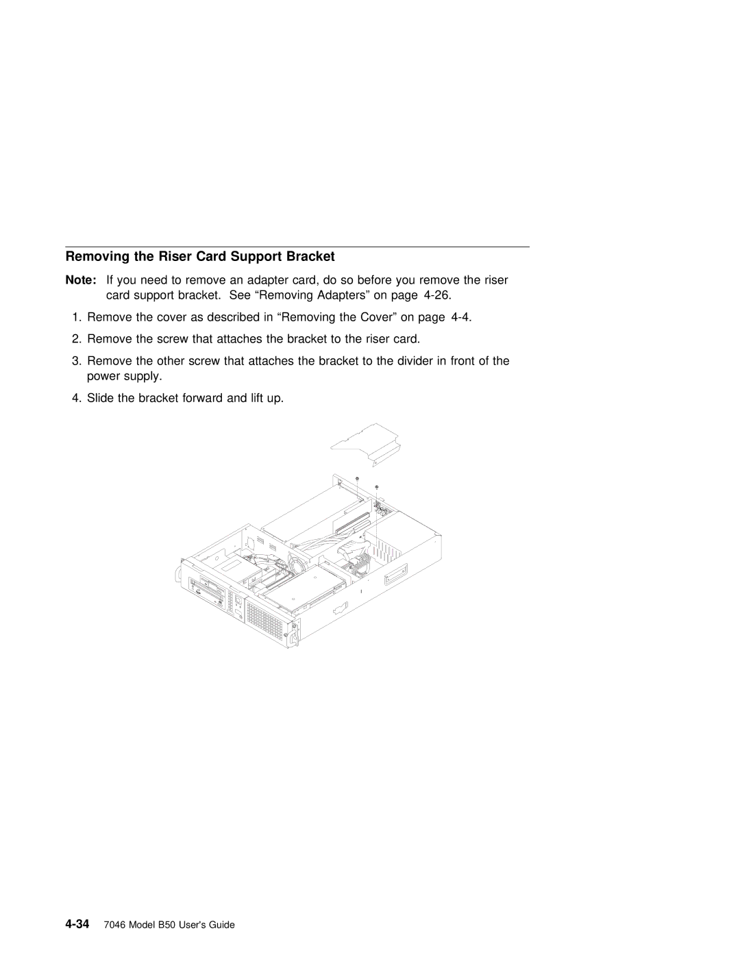 IBM B50 manual Removing 