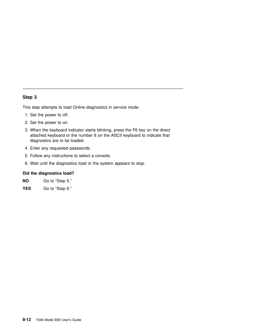 IBM B50 manual Load? 