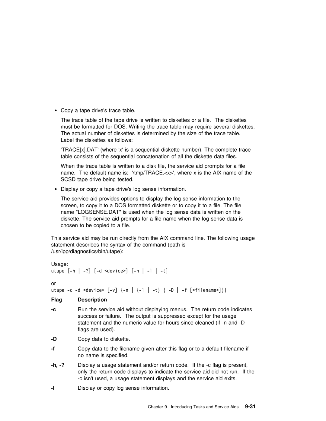 IBM B50 manual Copy a tape drives trace table 