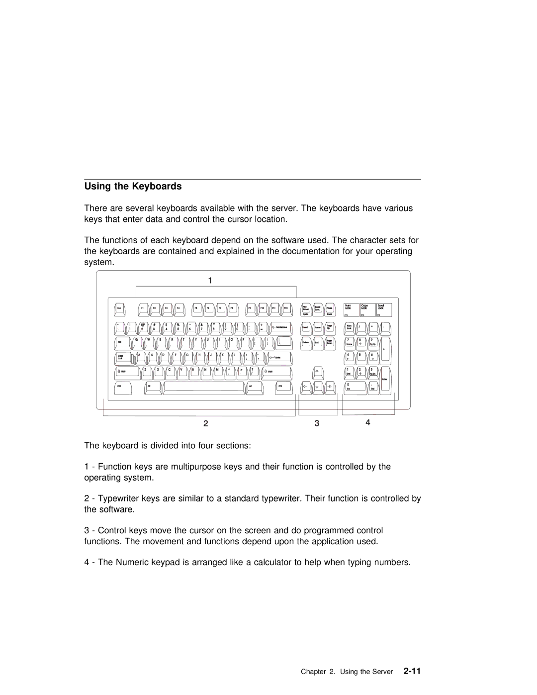 IBM B50 manual Keyboards, Using 