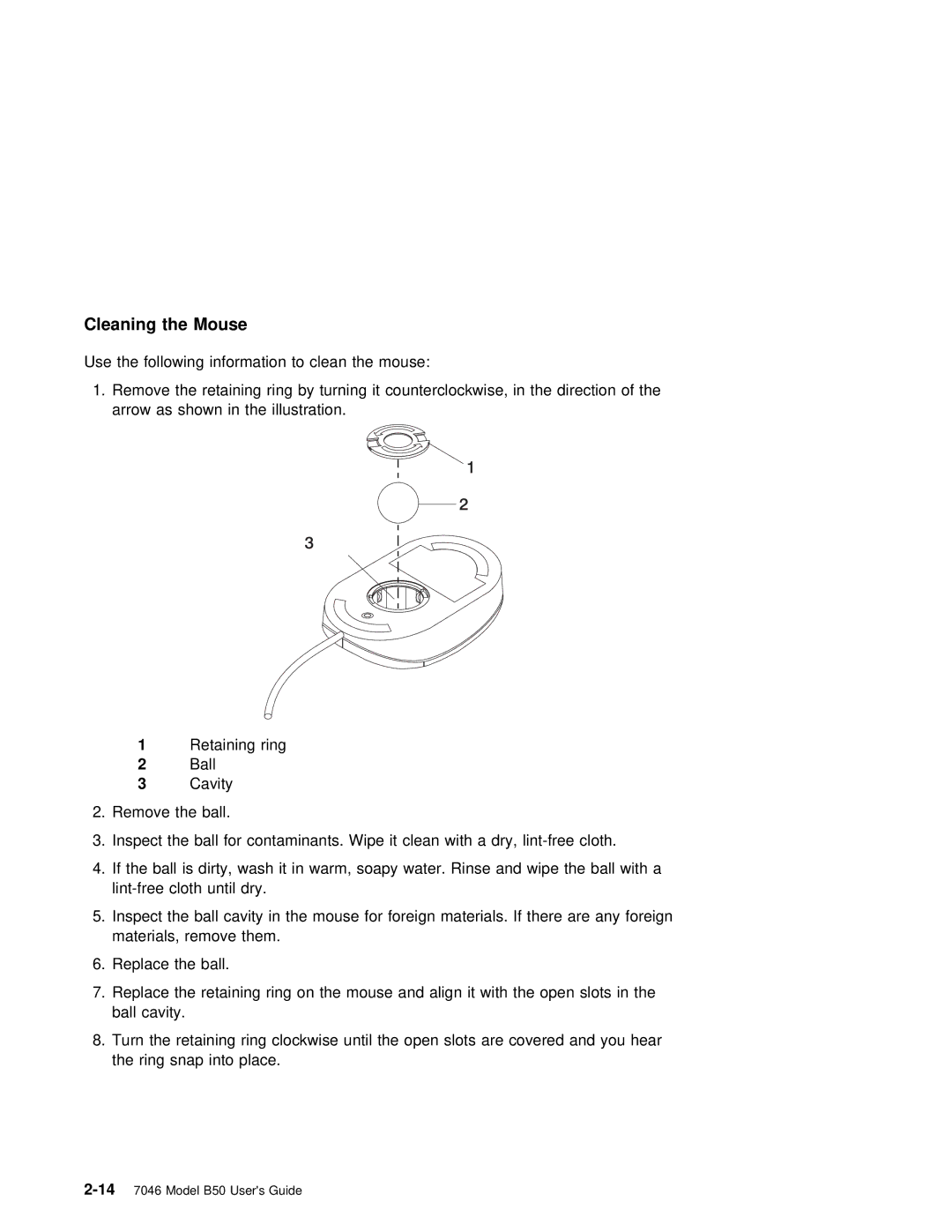 IBM B50 manual Mouse 