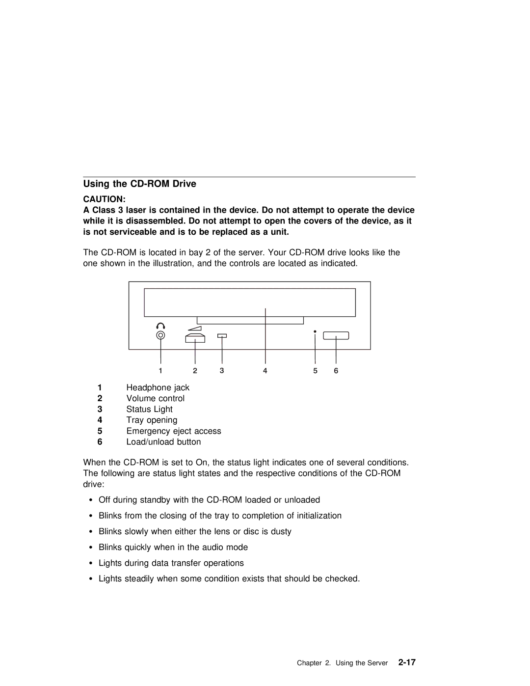 IBM B50 manual Using the CD-ROM Drive 