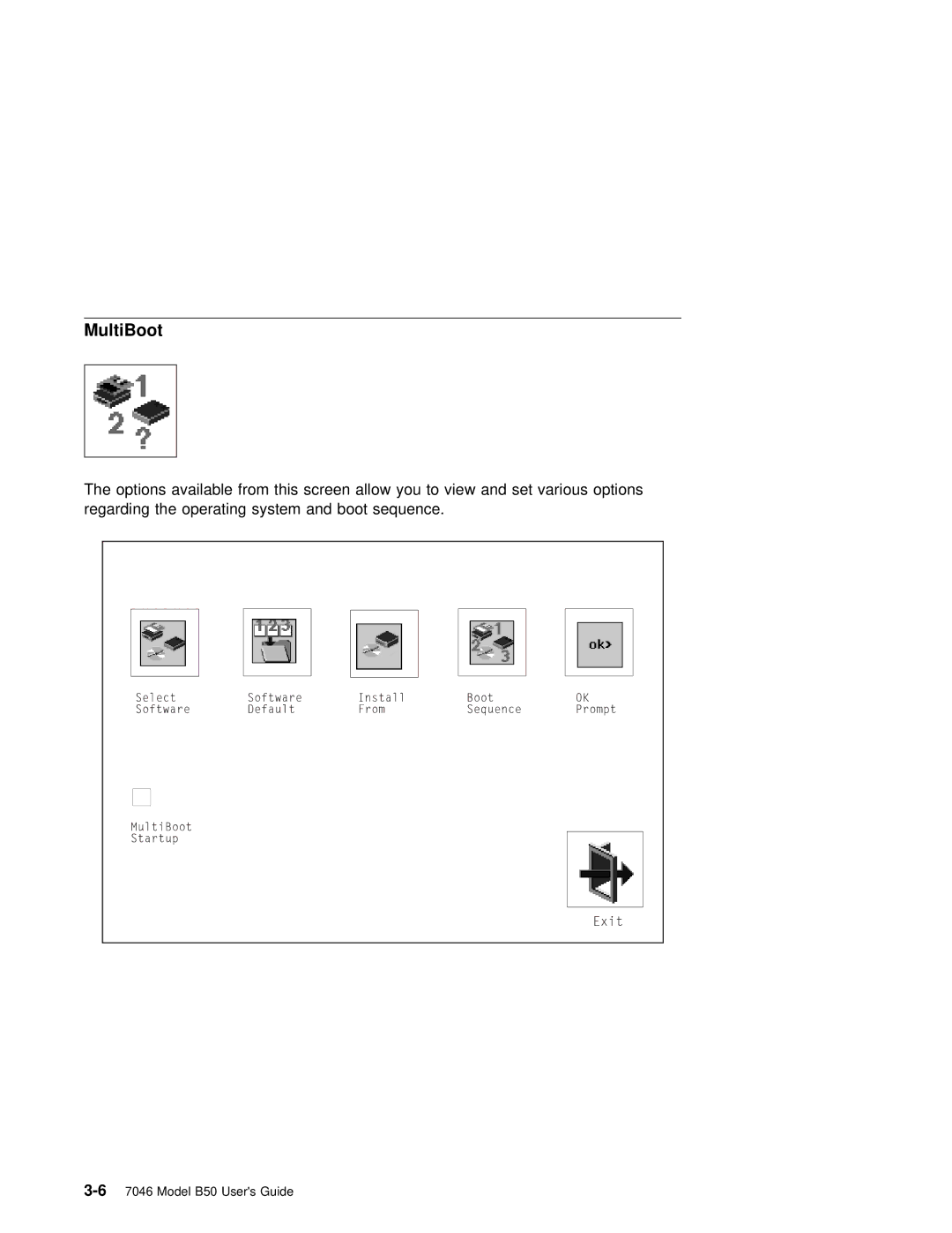 IBM B50 manual MultiBoot 