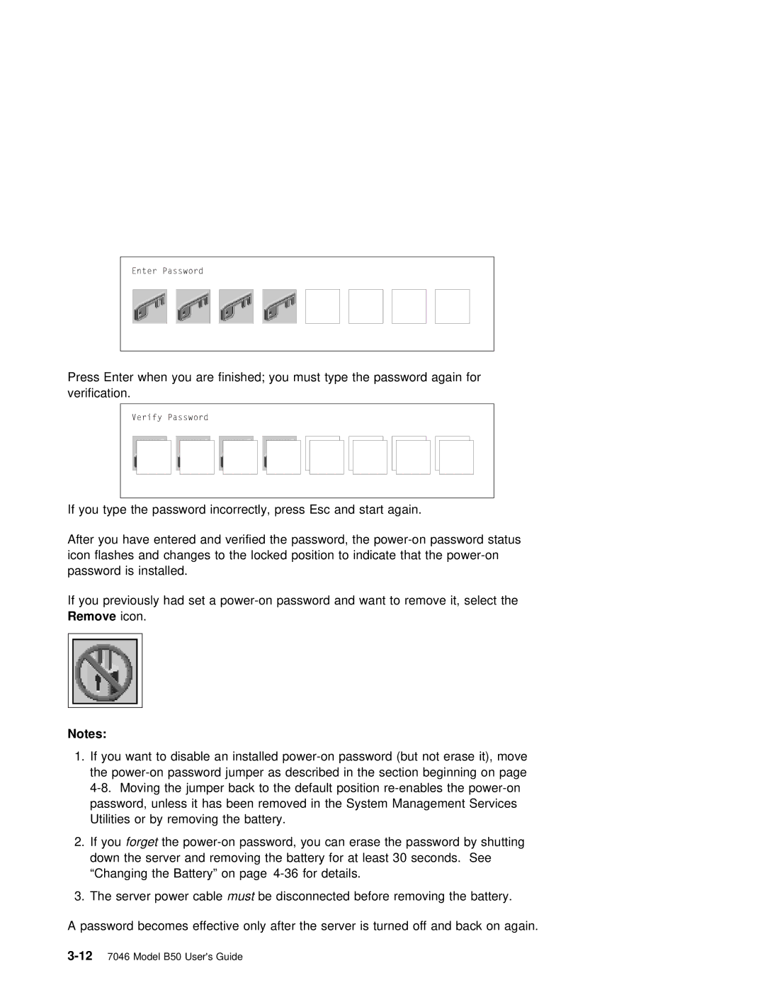 IBM B50 manual Remove 