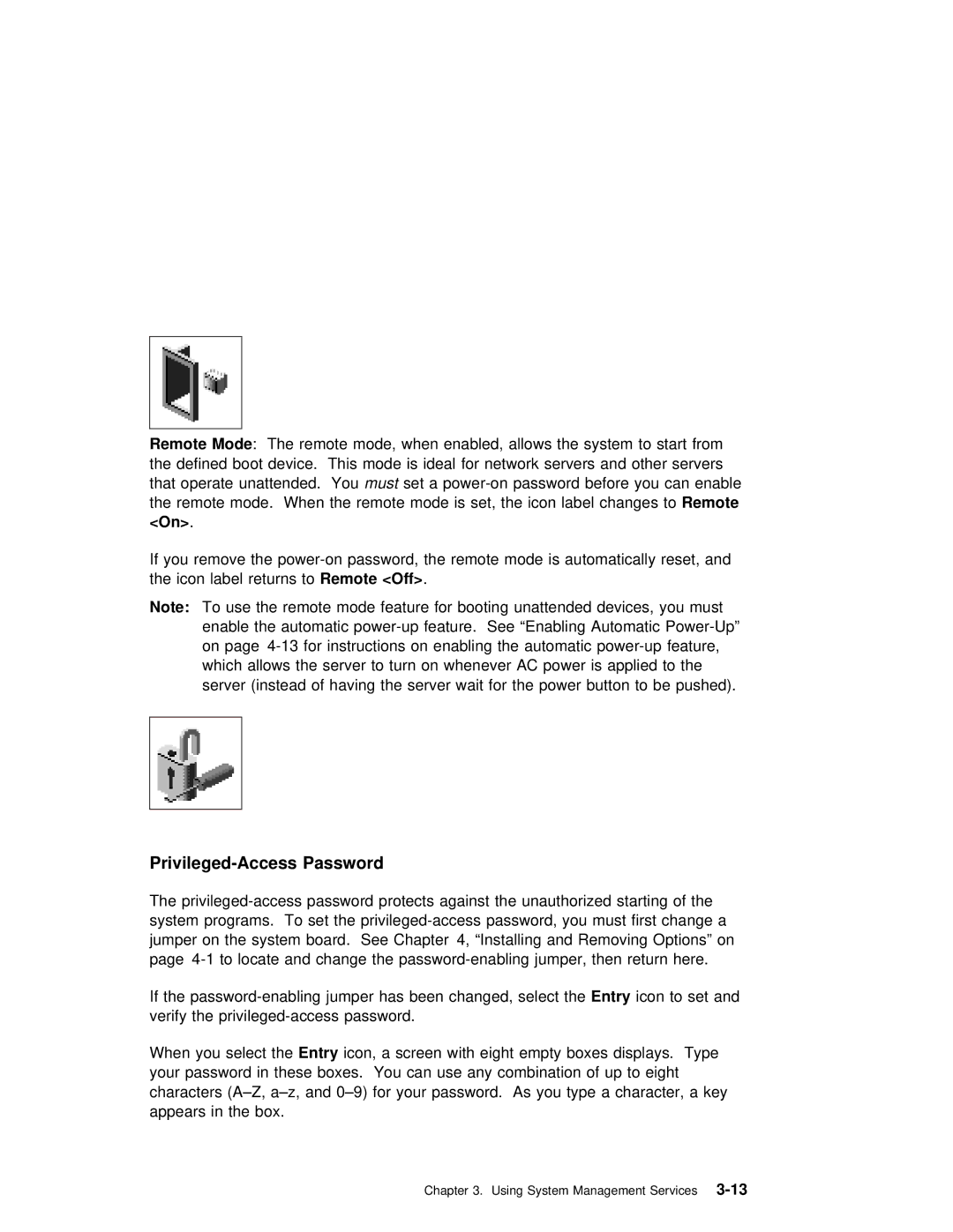 IBM B50 manual Privileged-Access Password, Offto 