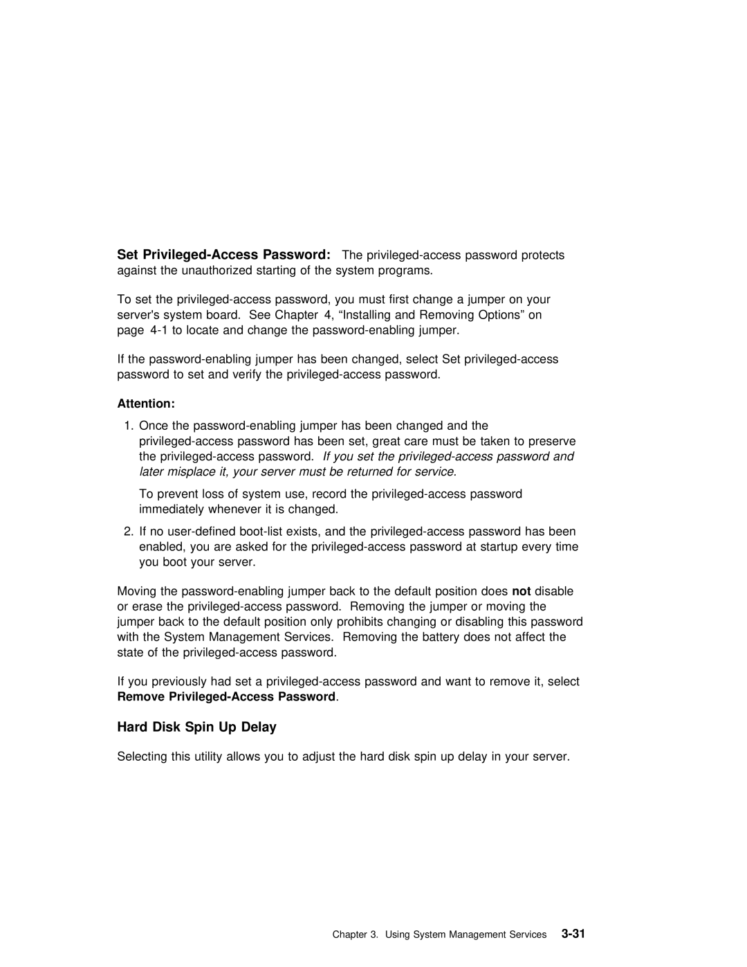 IBM B50 manual Hard Disk Spin Up Delay, Set Privileged-Access Password 