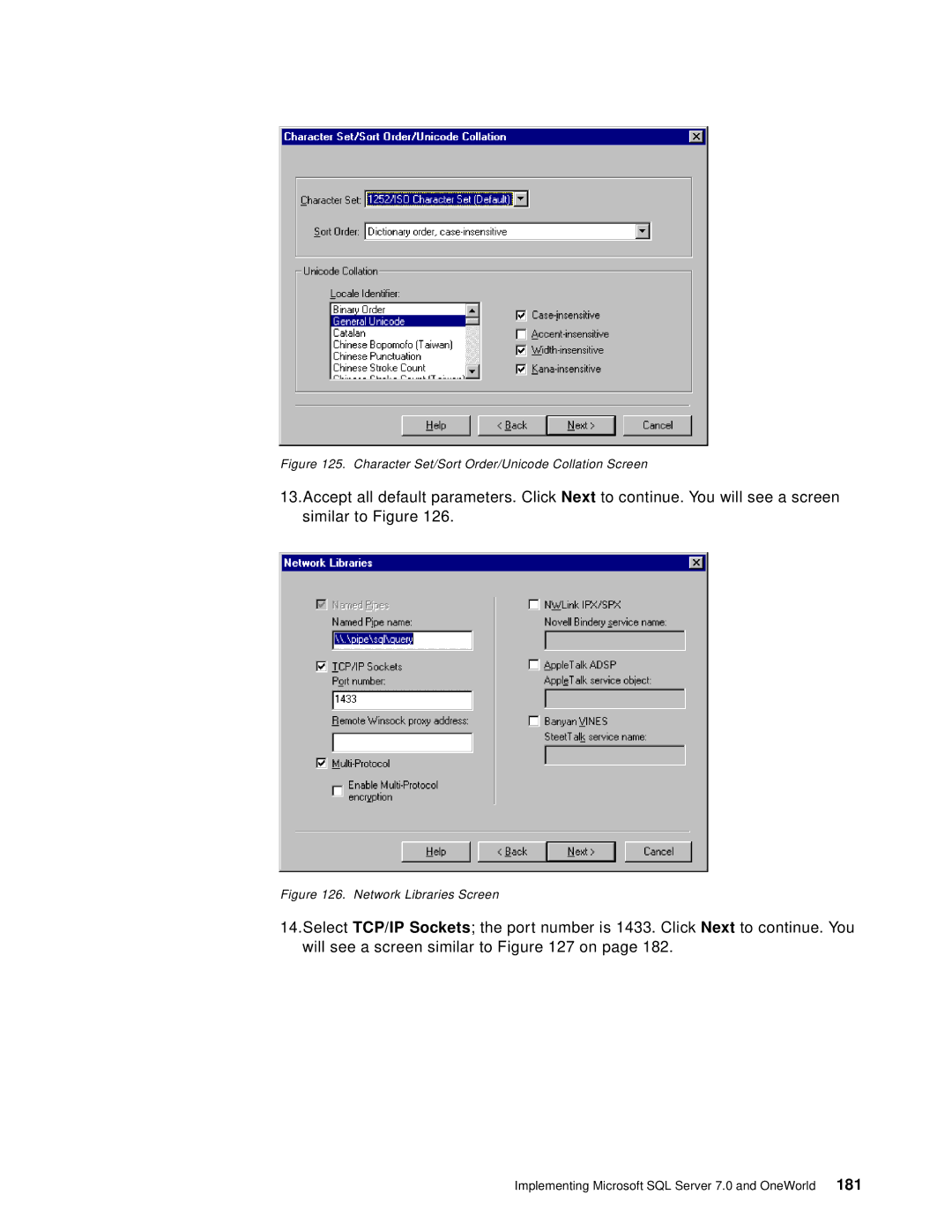 IBM B73.3 manual Character Set/Sort Order/Unicode Collation Screen 