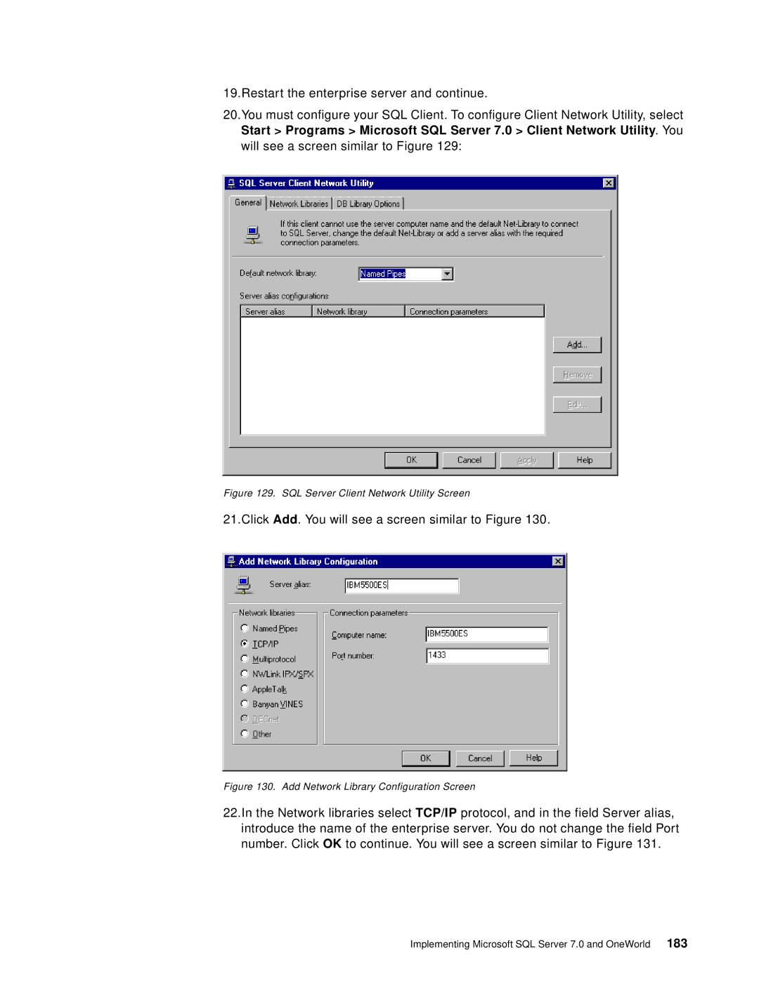 IBM B73.3 manual Click Add. You will see a screen similar to Figure 