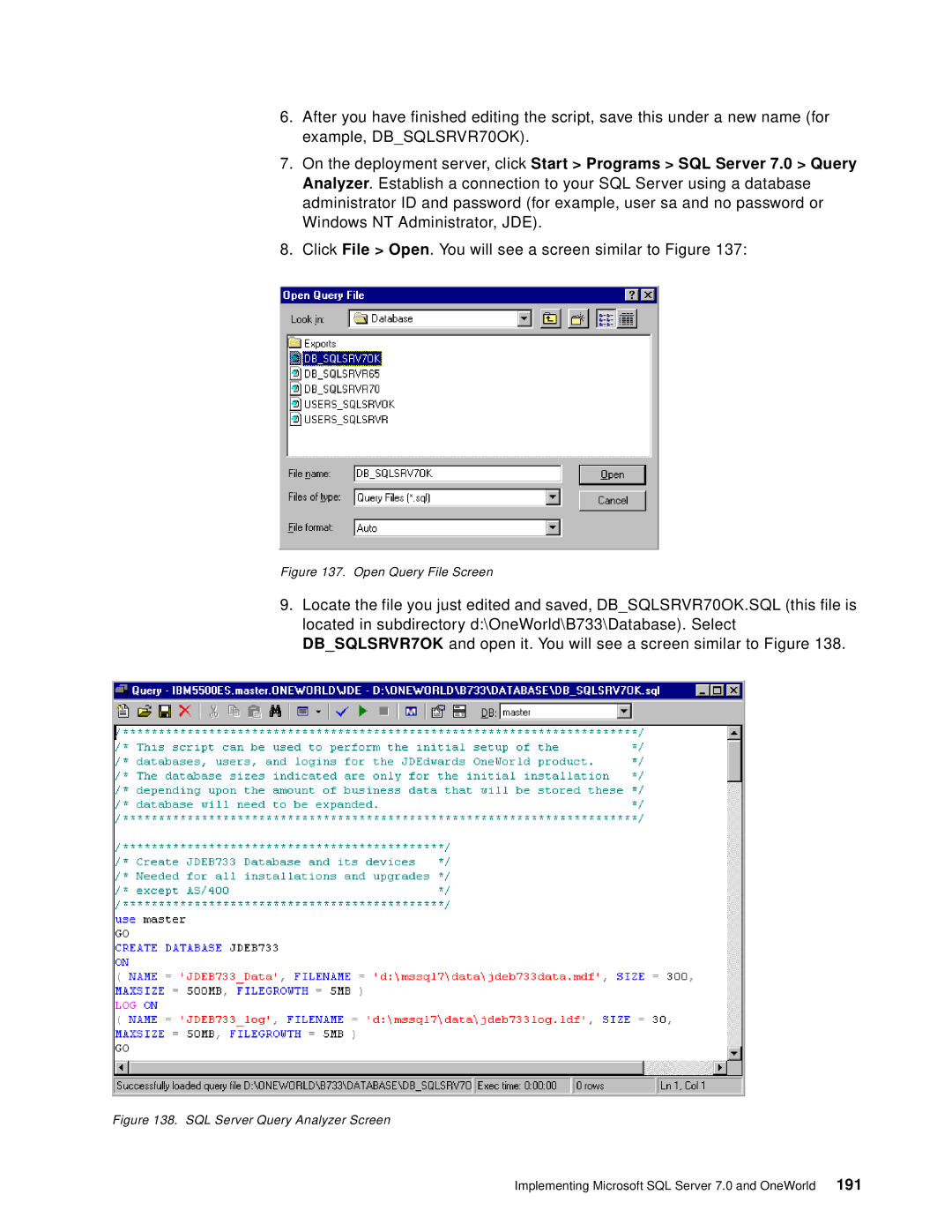 IBM B73.3 manual Click File Open. You will see a screen similar to Figure 