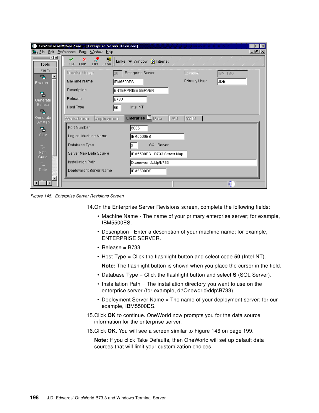 IBM B73.3 manual Enterprise Server 